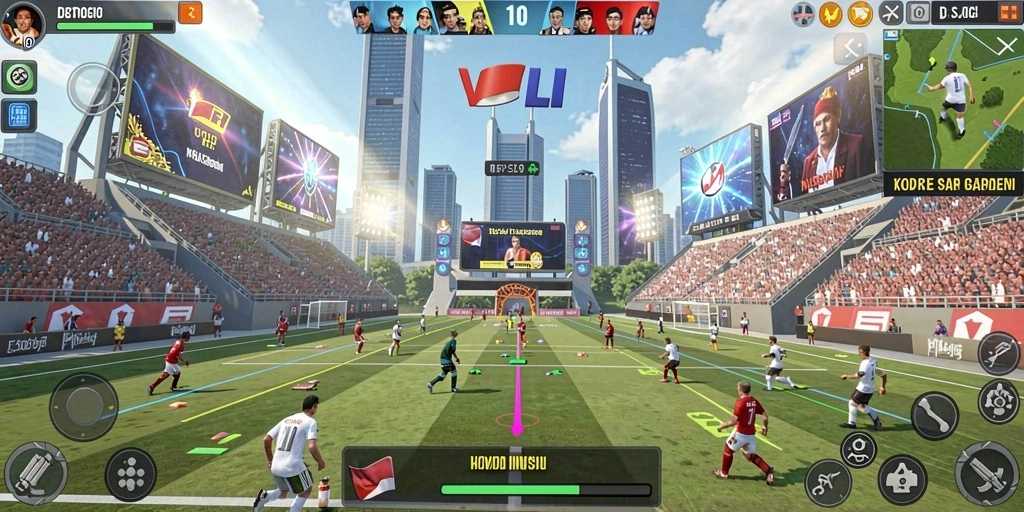 Tampilan awal game yang menarik dan penuh warna.