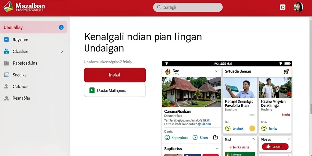 Tampilan antarmuka yang modern dan bersih.