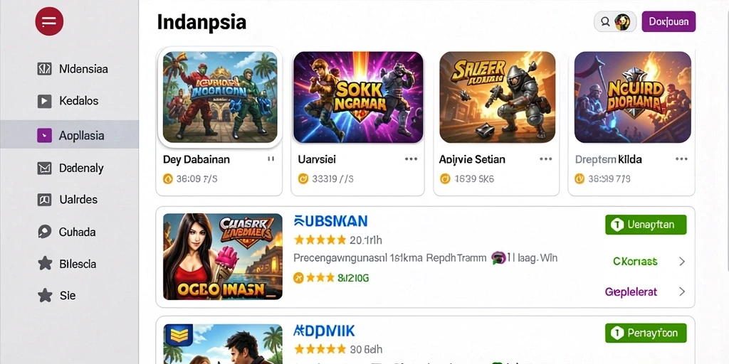 Screenshot menunjukkan karakter utama dalam aksi petualangan.